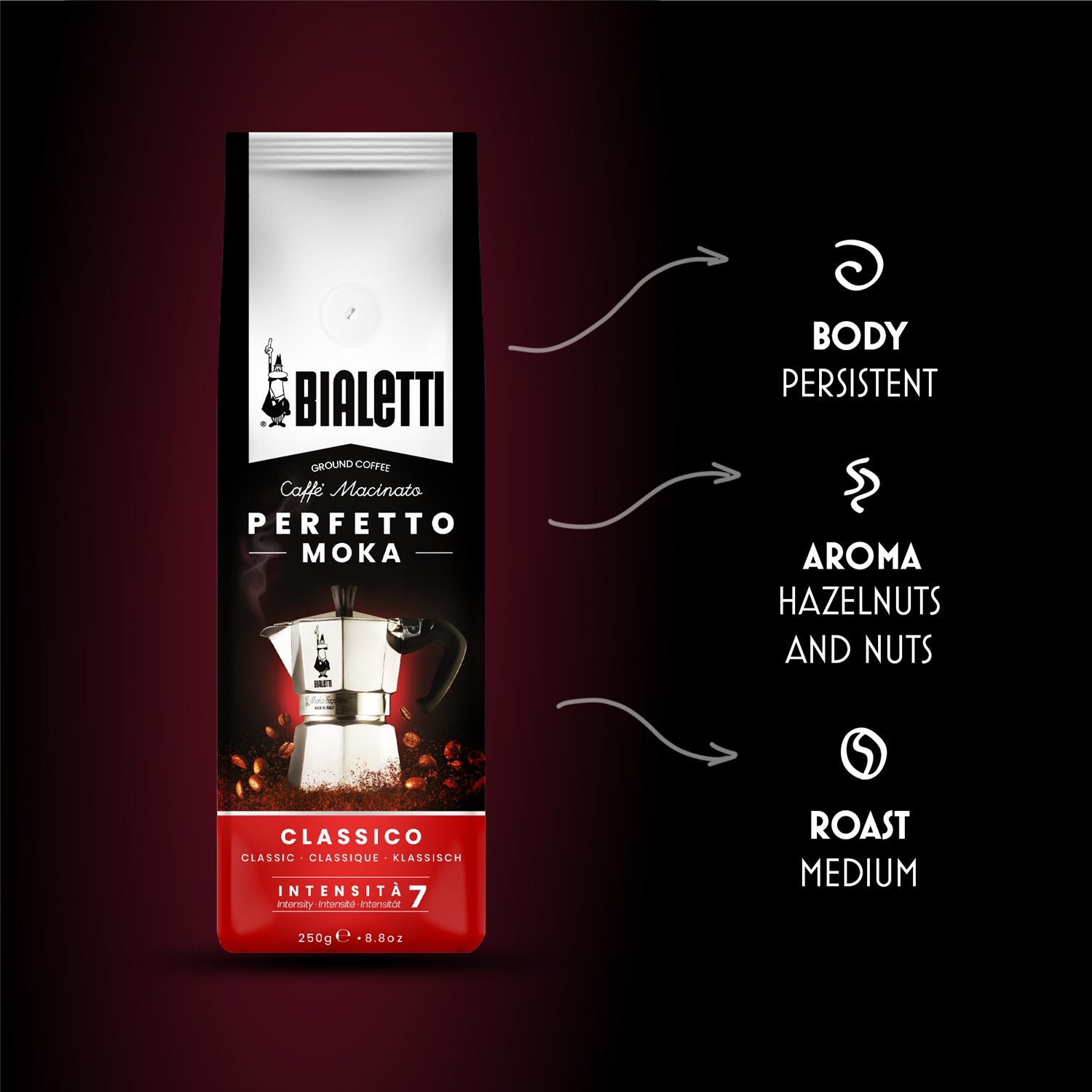 Bialetti Perfetto Moka Classico mljevena kava 250 g