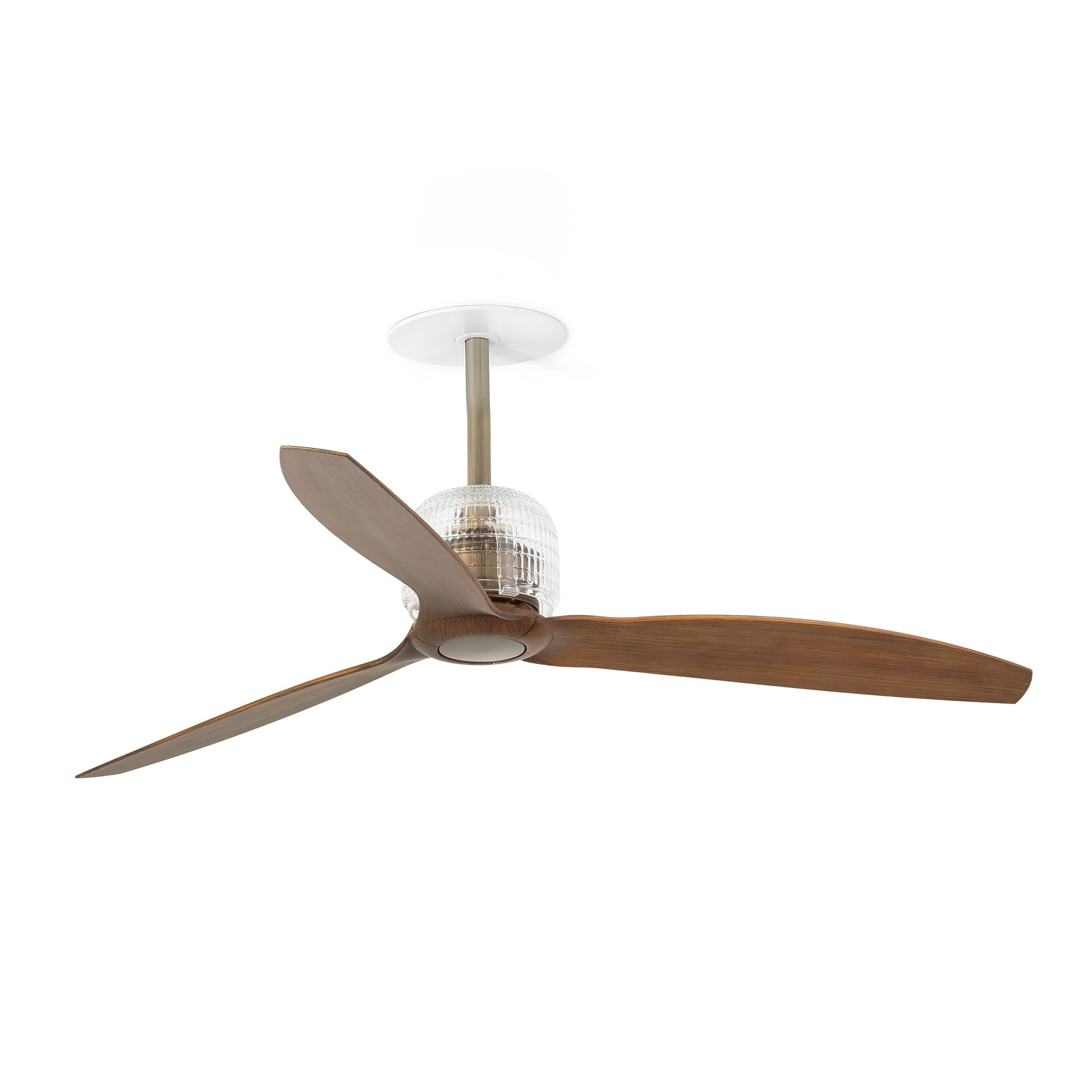 FARO Deco Fan M Ø1280mm – kućište Staro zlato lopatice Orah
