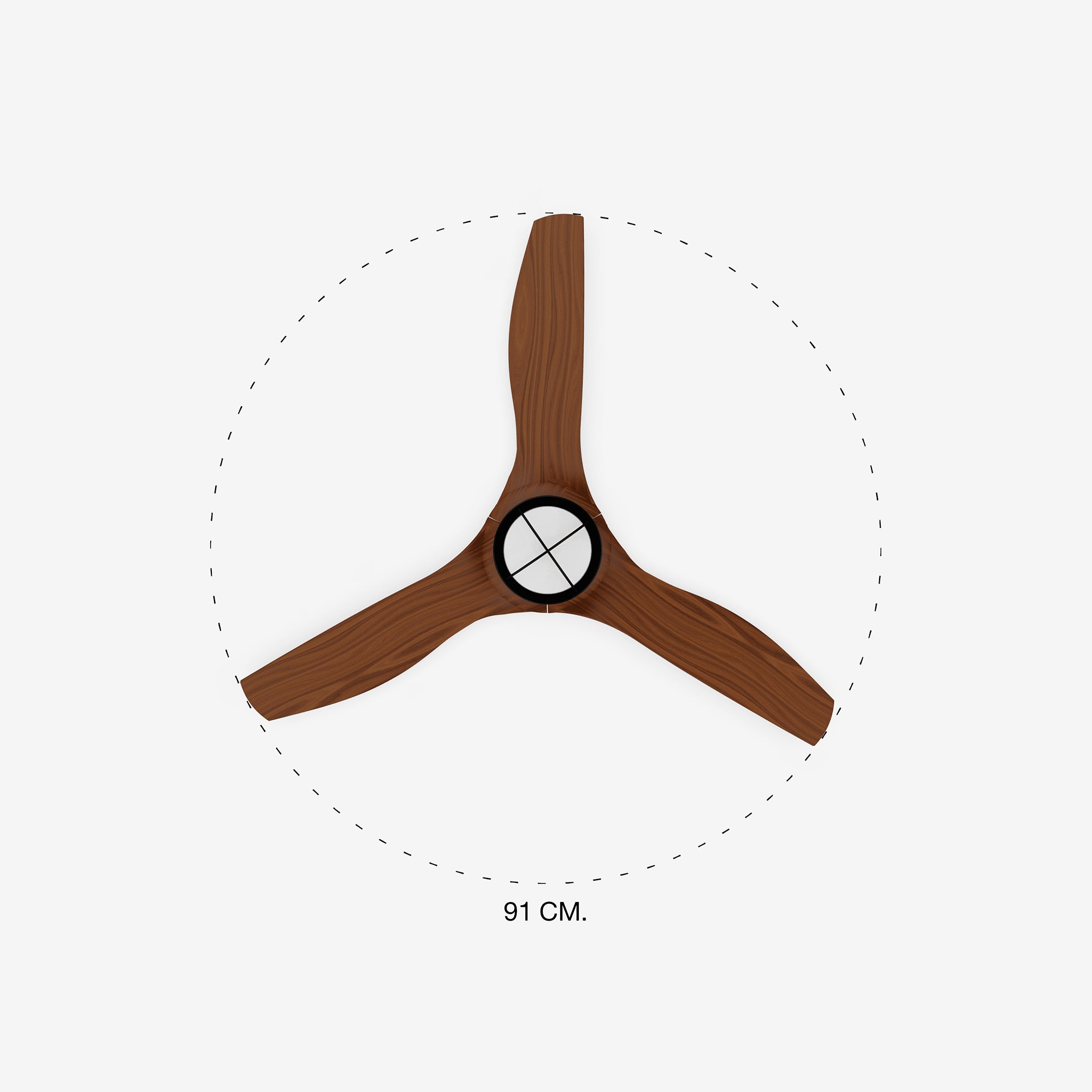 FARO Just Fan S Ø810mm – kućište Crna lopatice Orah