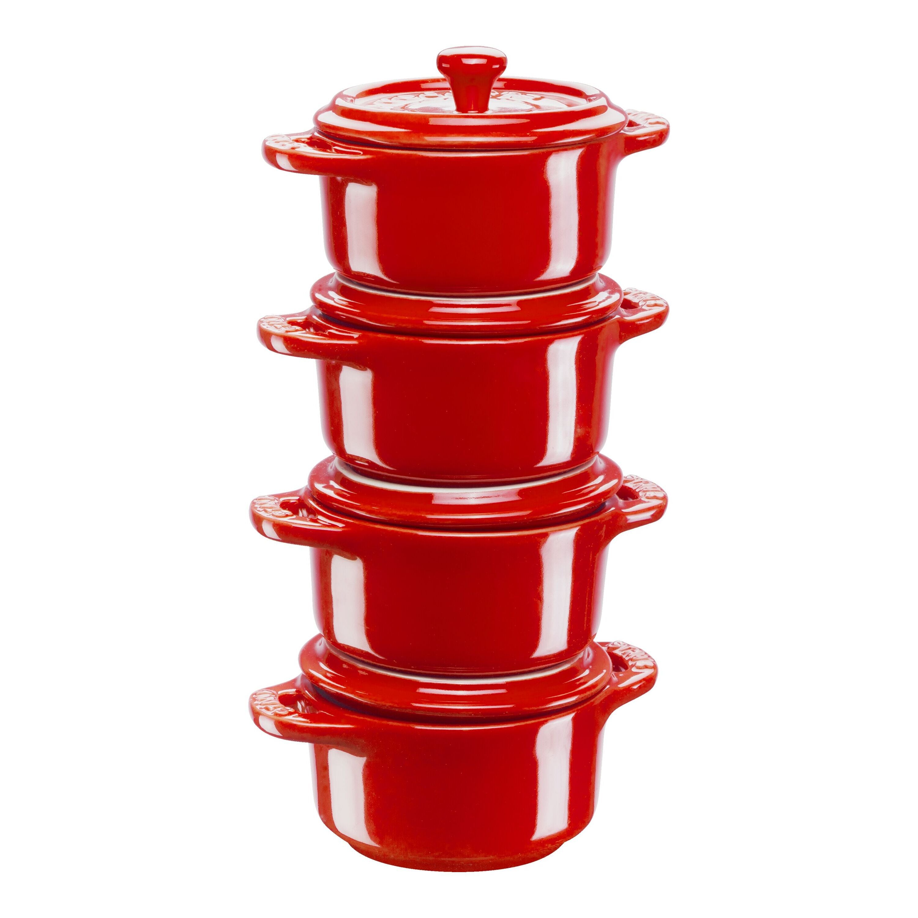 Staub Cocotte set, 4-pcs | round | ceramic
