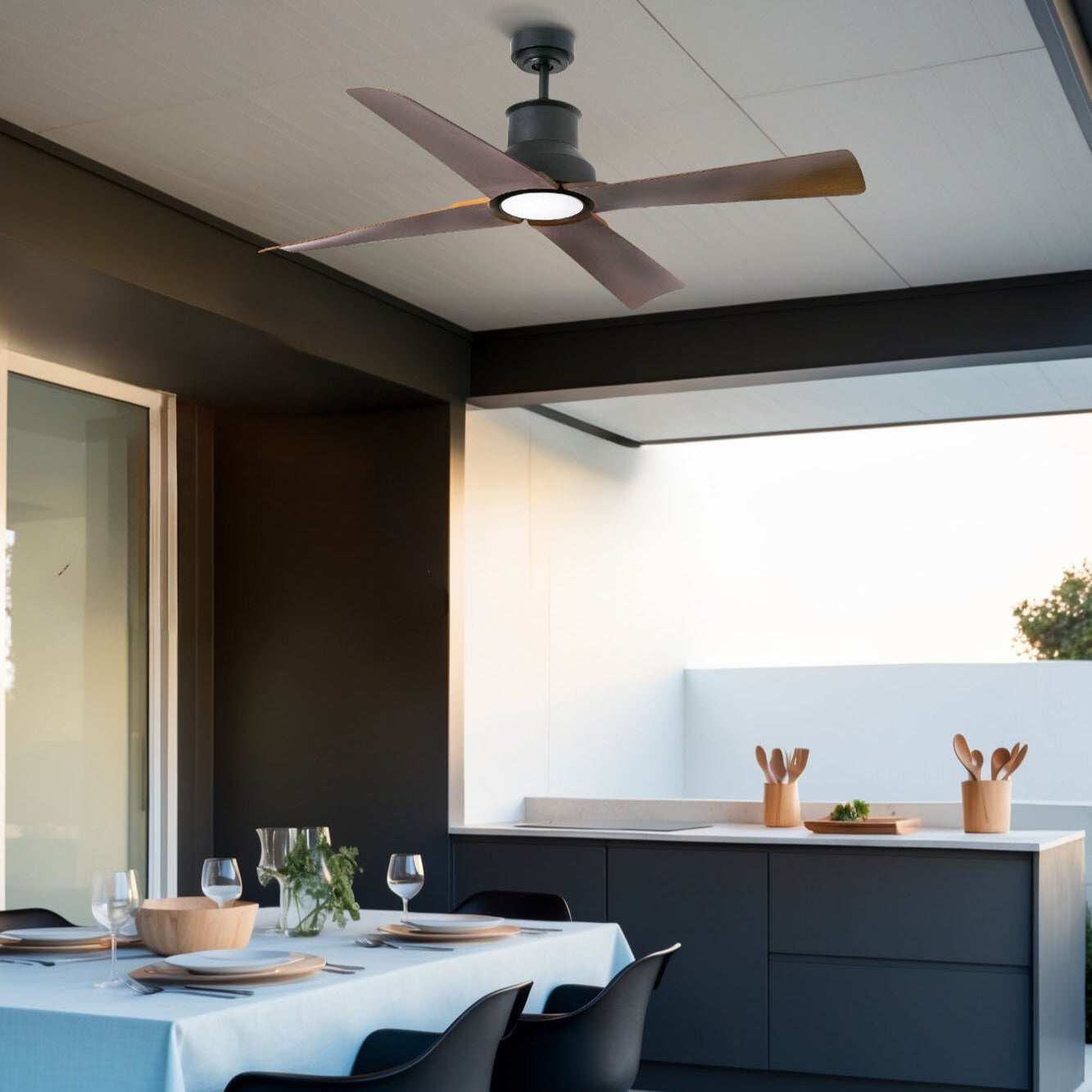 Faro Barcelona WINCHE M Black/brown IP44