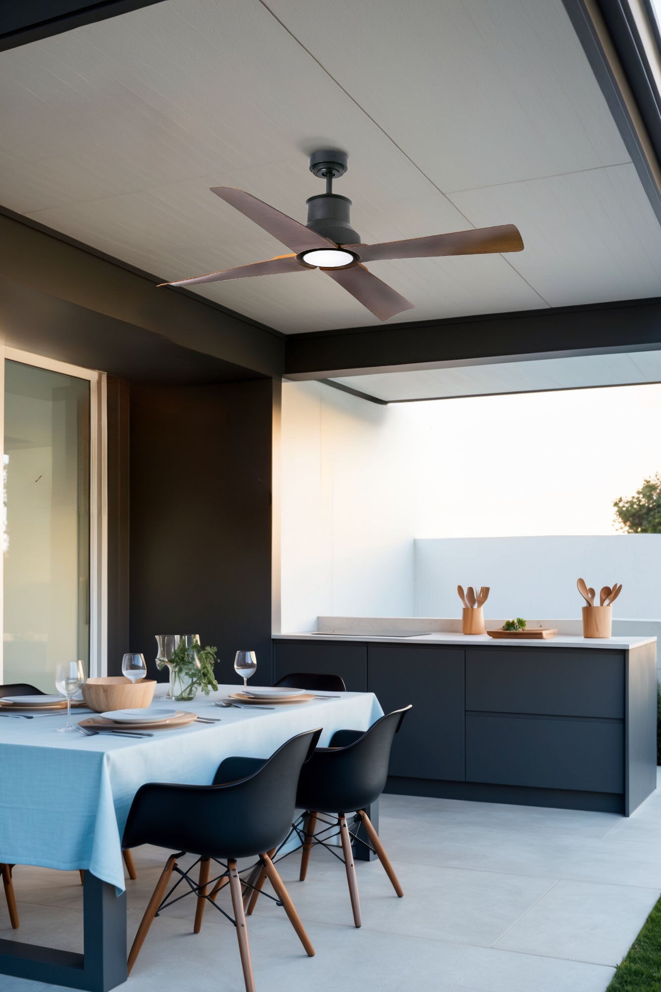 Faro Barcelona WINCHE M Black/brown IP44