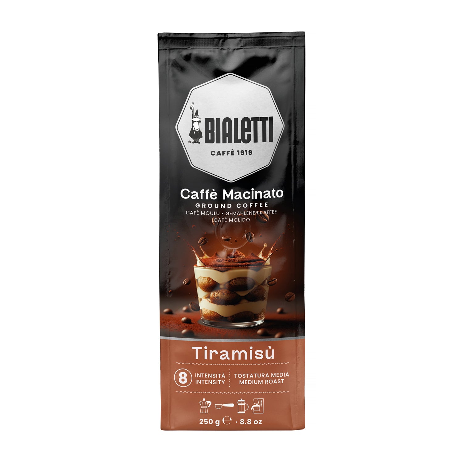 Bialetti Macinato Tiramisu Espresso mlevena kafa 250g