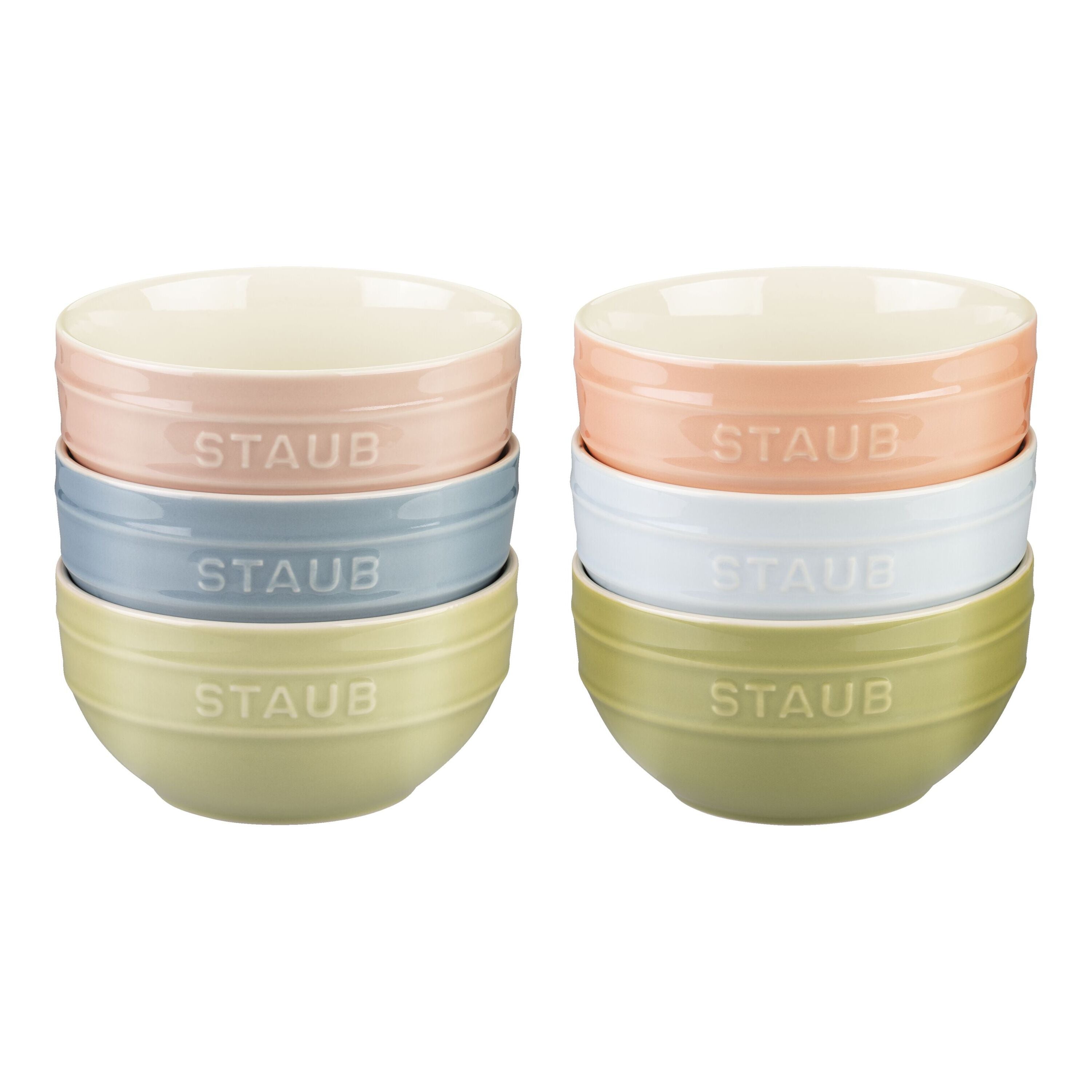 Staub Bowl set macaron,  / 6-pcs | ceramic