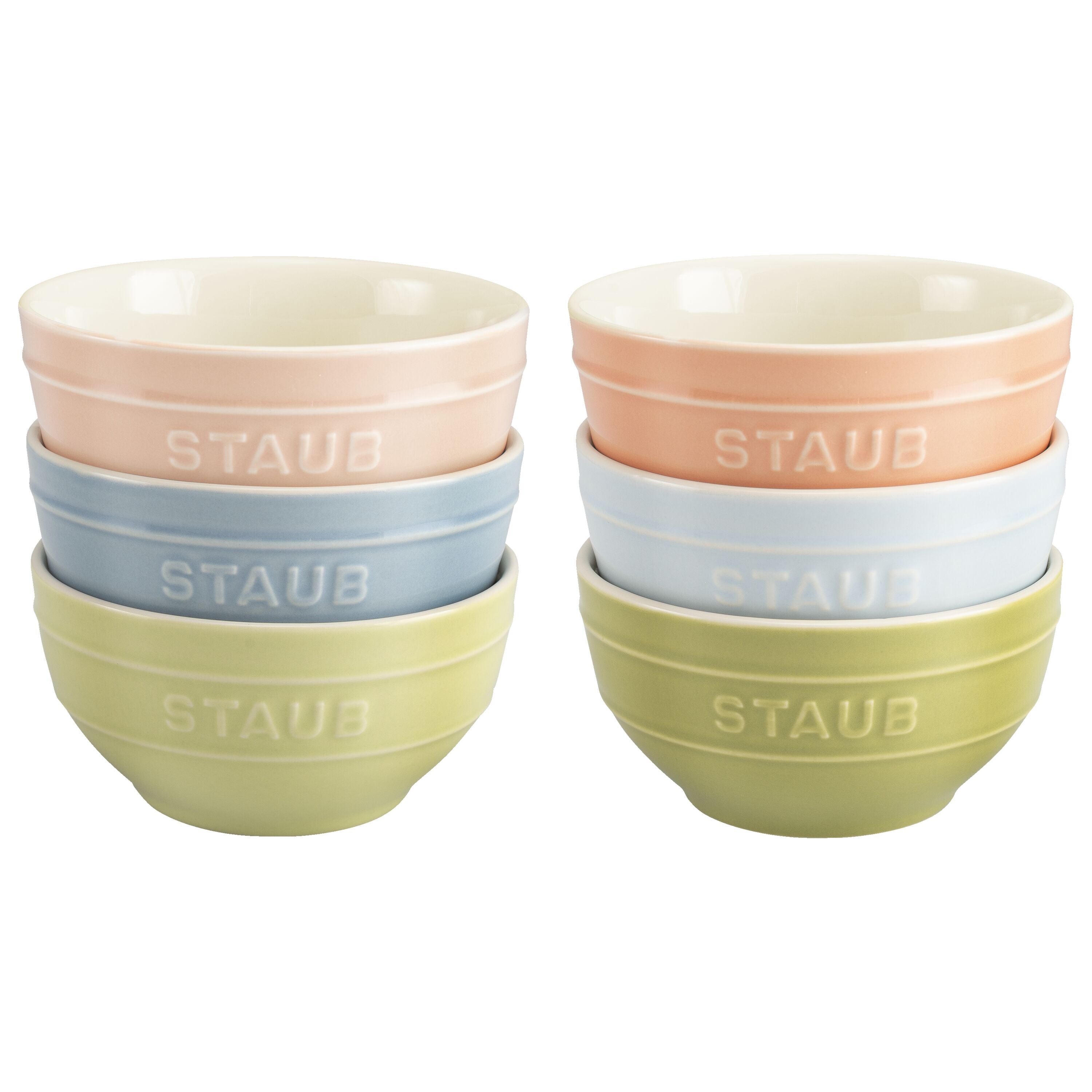 Staub Bowl set macaron,  / 6-pcs | ceramic