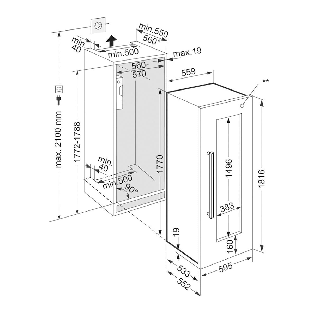 LIEBHERR EWTdf 3553 Vinidor