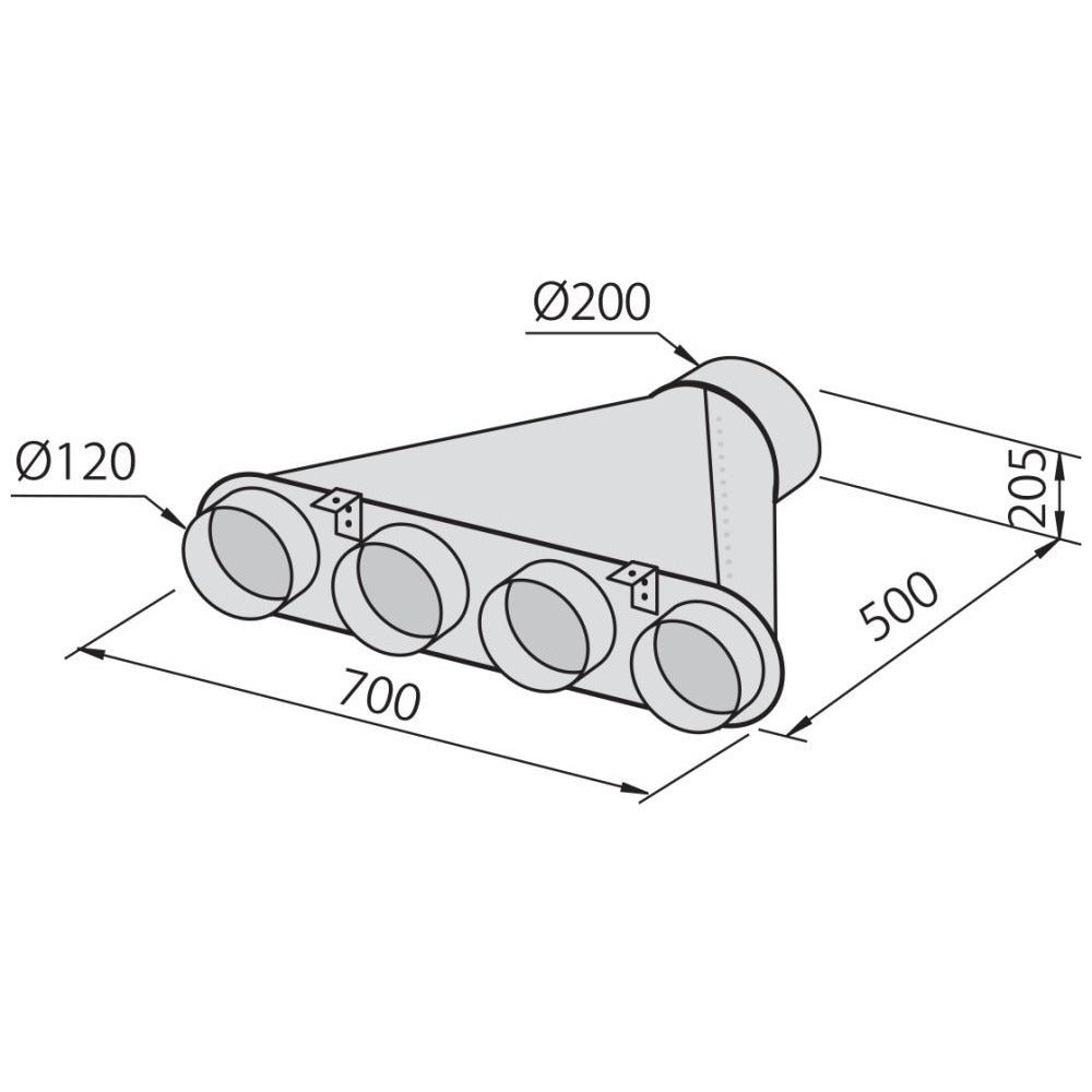 Foster Kolektor za 4 cevi 2525 000