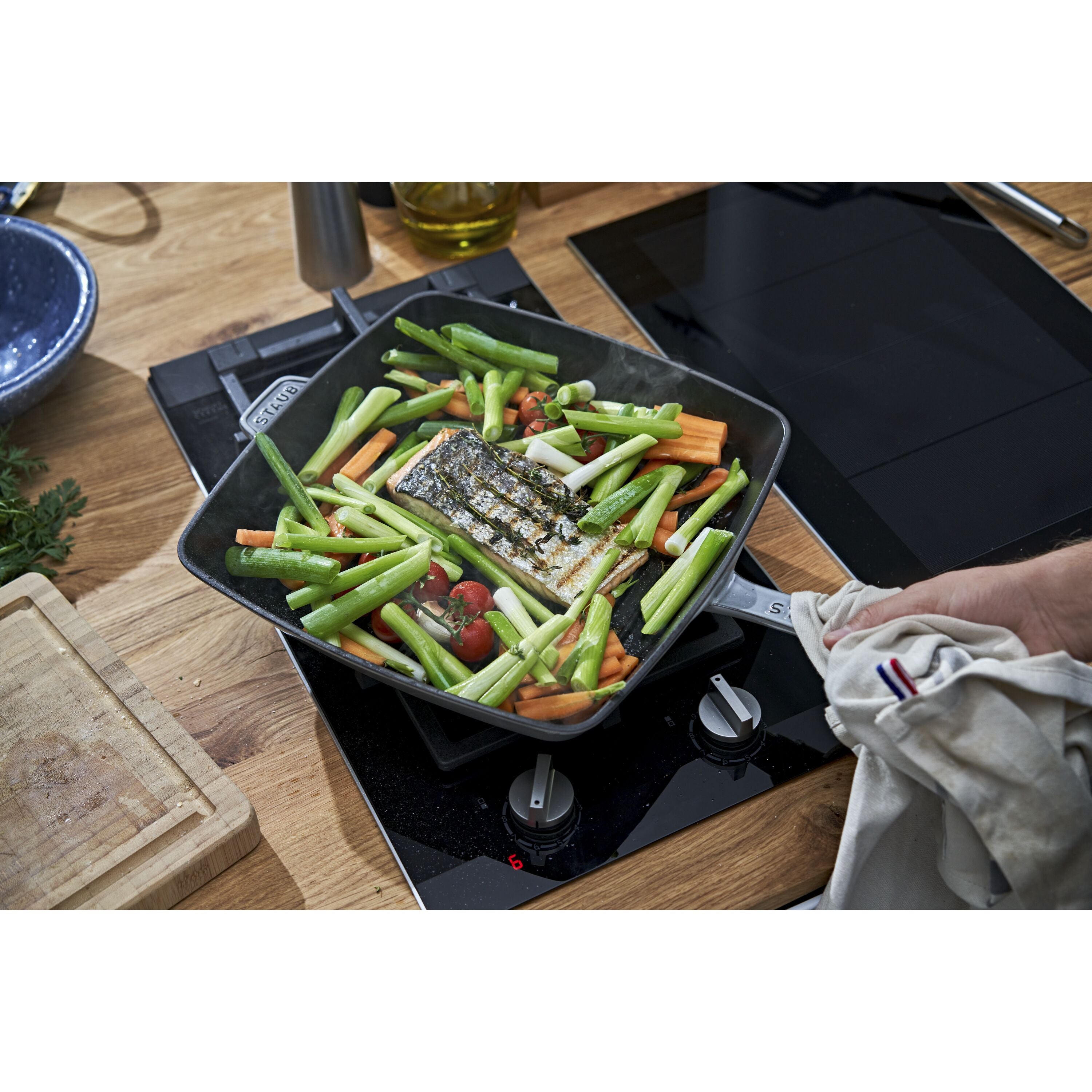 Staub American grill | square | cast iron