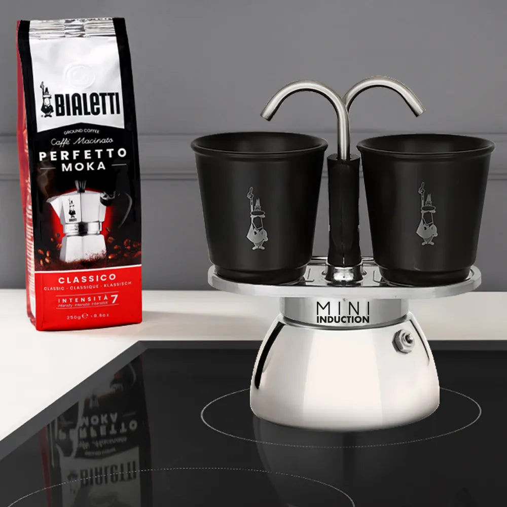 Bialetti Set Mini Indukcija + 2 Šoljice