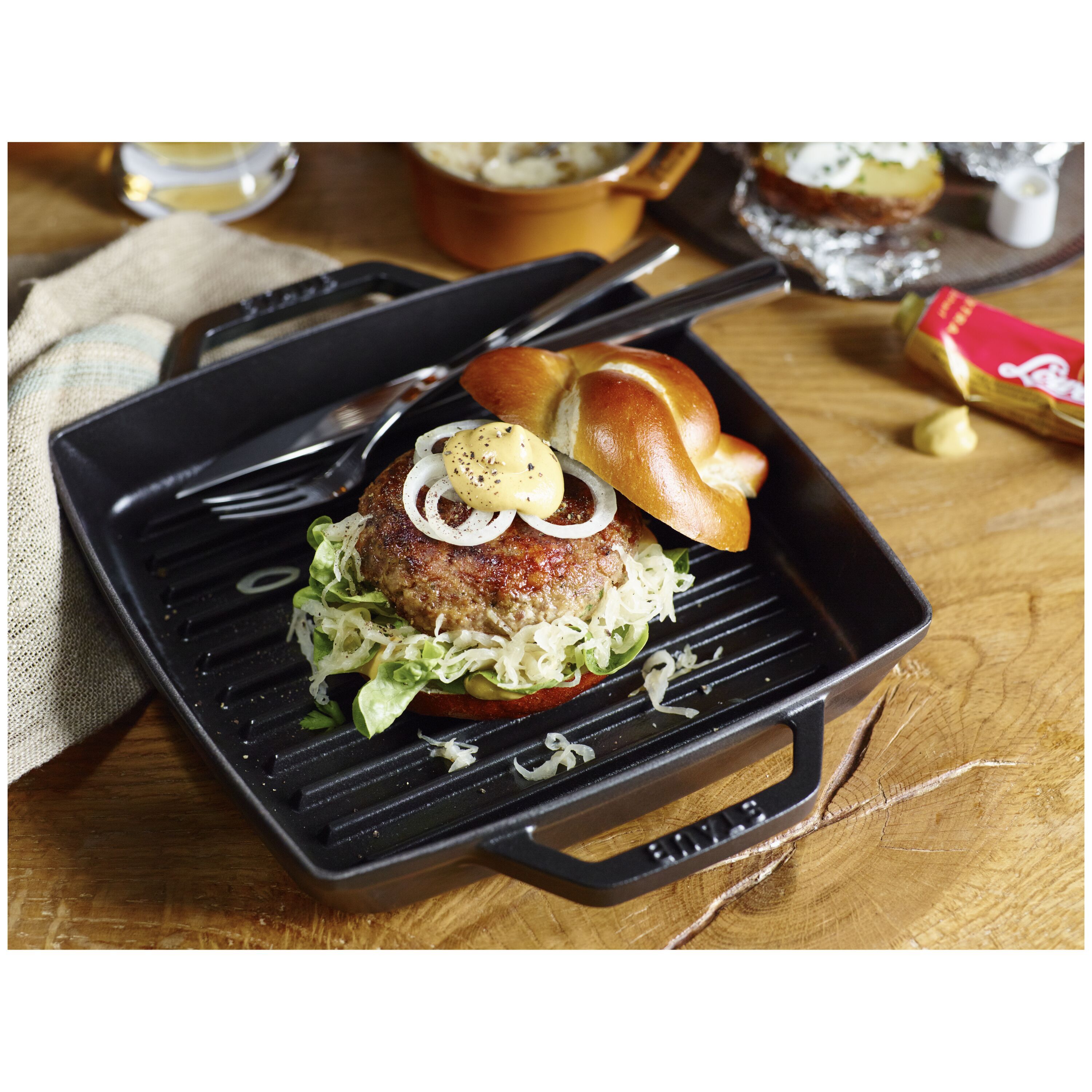 Staub Grill pan | square | cast iron